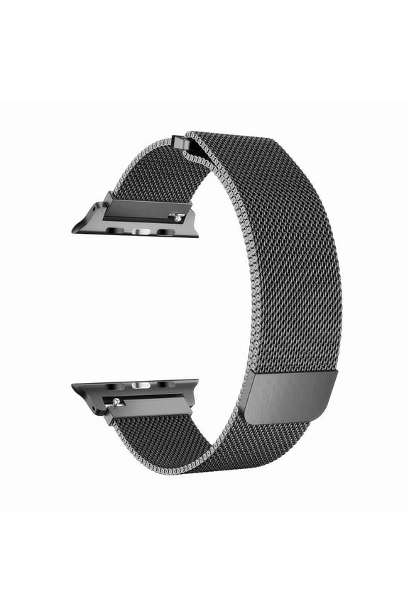 For Apple Watch Band 41mm/40mm/38mm, Stainless Steel Mesh Milanese Loop with Adjustable Magnetic Closure Replacement iWatch Band for Apple Watch Series SE 8 7 6 5 4 3 2 1 (Black)