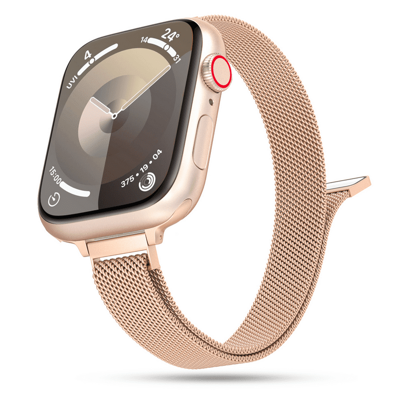 Apple Watch Band 42mm 44mm 45mm 49mm for Women, Slim Thin