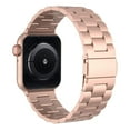 thumbnail image 1 of Compatible for Apple Watch Band 49mm/45mm/44mm/42mm Stainless Steel Milanese Loop Bracelet for Series SE 8 7 6 5 4 - Rose Gold, 1 of 5