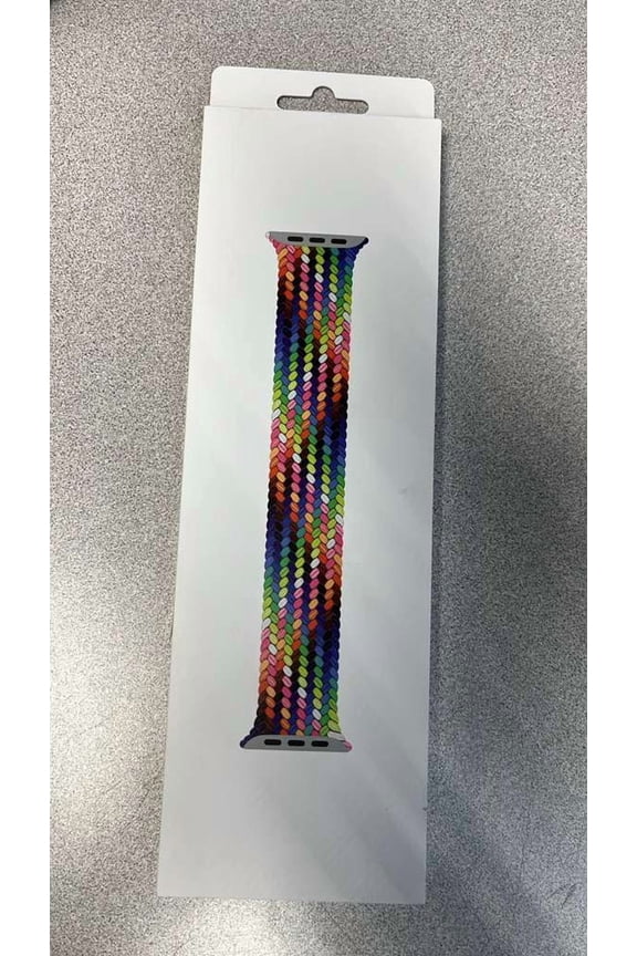 Open Box Apple Watch Band BRAIDED SOLO LOOP 41MM WATCH BAND PRIDEEDITION MX3P3AM/A SZ 4