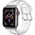 thumbnail image 1 of Apple Watch Bands 38mm/40mm/41mm, Soft Silicone Glitter Wristband for iWatch Apple Watch Series 1/2/3/4/5/6/7/8/SE/Nike+ - Red, 1 of 4