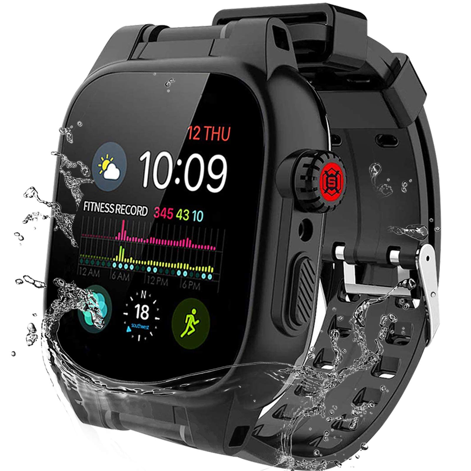 for Apple Watch Case 44mm Waterproof Case, IP68 Full Body Protection