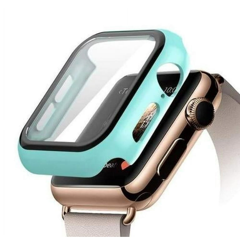 Apple Watch Case Series 3/2/1 for 38mm with Built-in Tempered Glass Screen  Protector (All Watch Series), Guard Bumper Full coverage Cover for Apple