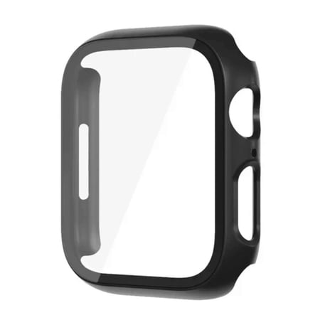 Entronix Protective Cover Compatible with Apple Watch Series 3/2/1 Size 38 mm with Built-in Screen Protector, Black