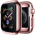 thumbnail image 1 of Apple Watch Case Series 3 2 1 38mm with Buit in TPU Clear Screen Protector - All Around Protective Case High Definition Clear Ultra Thin Cover - Rose Gold, 1 of 6