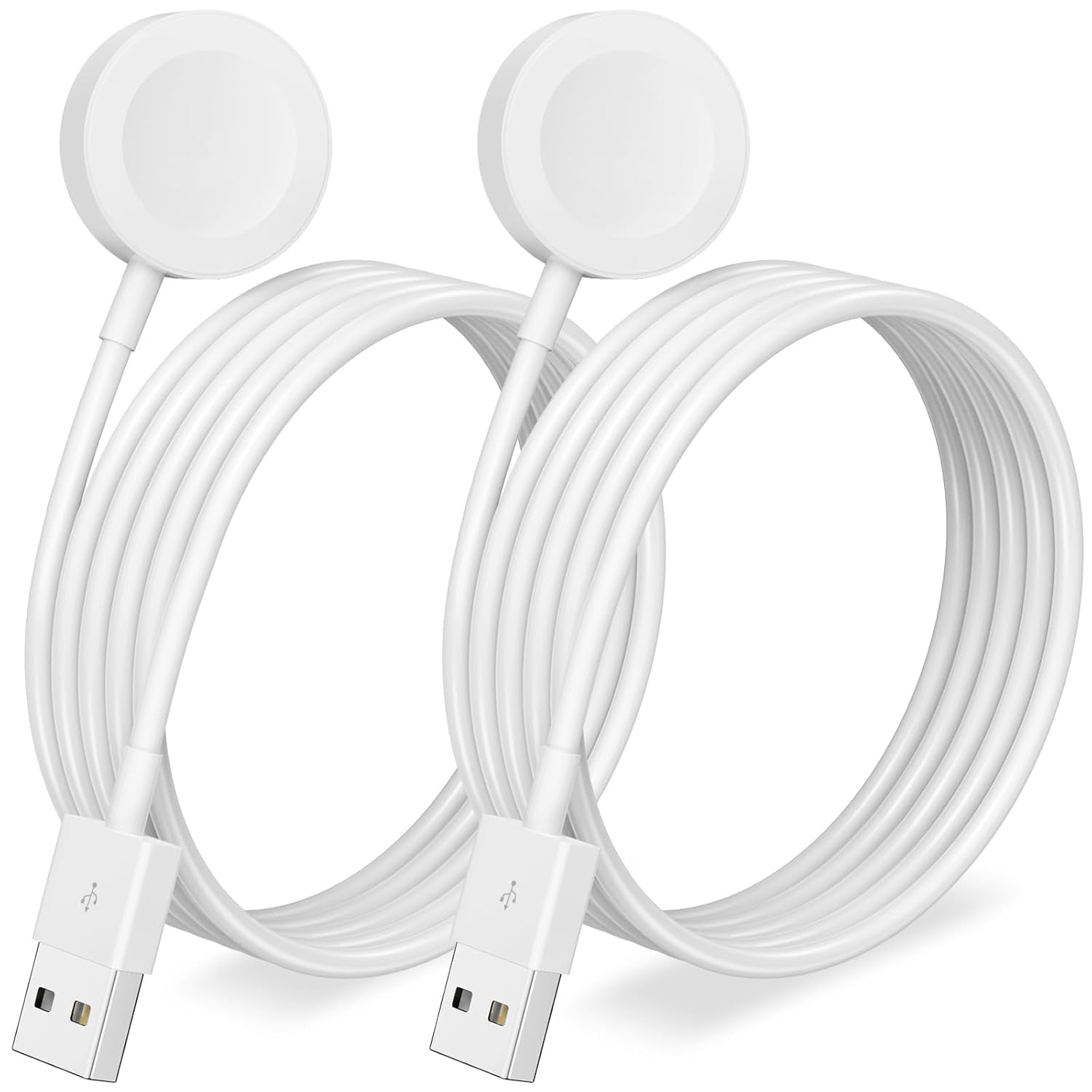 For Apple Watch Charger 2Pack USB Magnetic Wireless Portable Fast iWatch Charger Compatible with iWatch Ultra/Series 10/9/8/7/6/SE/SE2/5/4/3/2/1-(3.3ft)