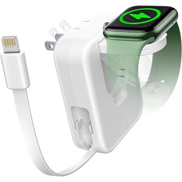 for Apple Watch Charger Block, in Wall Charger with Built-in