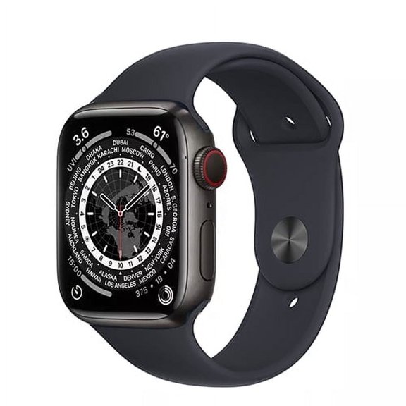 Pre-Owned used Apple Watch Edition Series 7 (GPS + Cellular) 45MM Titanium Space Black