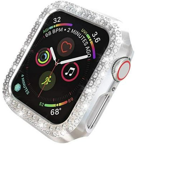 Real diamond apple online watch case 44mm