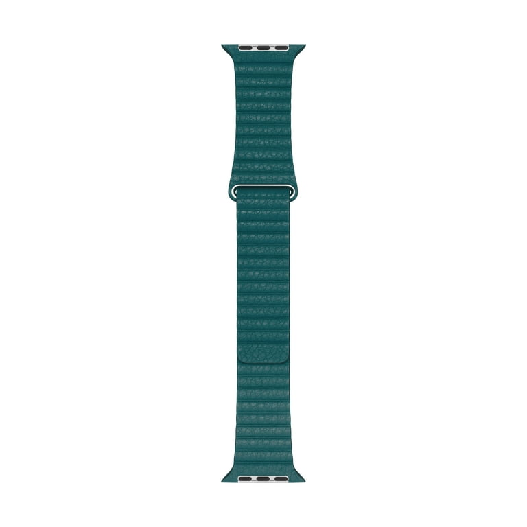 Apple watch online peacock leather loop