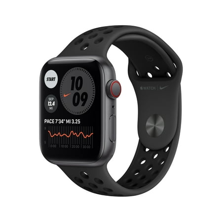Apple Watch Nike SE (1st Gen) GPS + Cellular 44mm Space Gray Aluminum Case Anthracite/Black Nike Sport Band - Regular with Family Set Up
