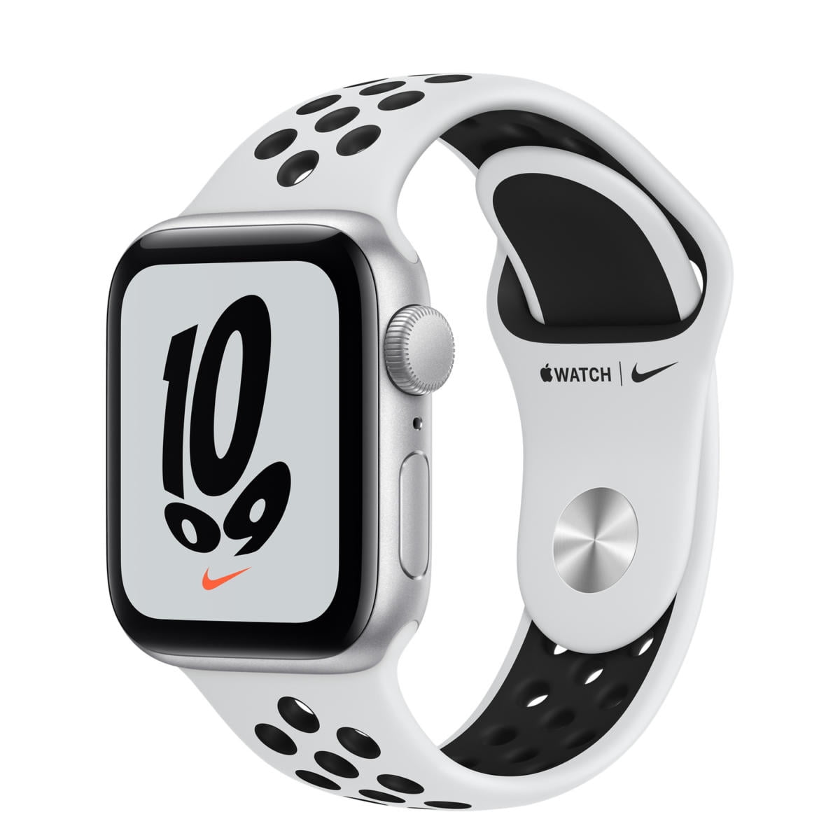 Apple Watch Nike SE GPS, 40mm Silver Aluminum Case with Pure Platinum ...