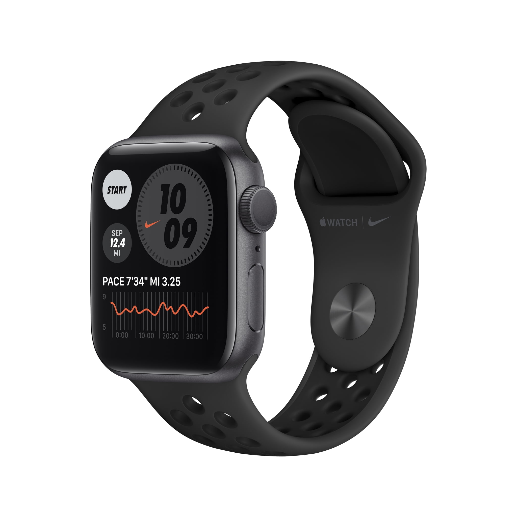 Apple Watch Nike Series 6 GPS, 40mm Space Gray Aluminum Case with  Anthracite/Black Nike Sport Band - Regular