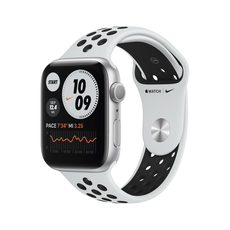 Apple Watch Nike Series 6 GPS, 44mm Silver Aluminum Case with Pure