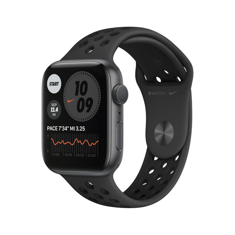 Apple Watch Nike Series 6 GPS, 44mm Space Gray Aluminum Case with
