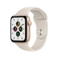 thumbnail image 1 of Apple Watch SE (1st Gen) GPS, 44mm Gold Aluminum Case with Starlight Sport Band - Regular, 1 of 9