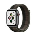 thumbnail image 1 of Apple Watch SE (1st Gen) GPS + Cellular, 44mm Space Gray Aluminum Case with Tornado/Gray Sport Loop, 1 of 9