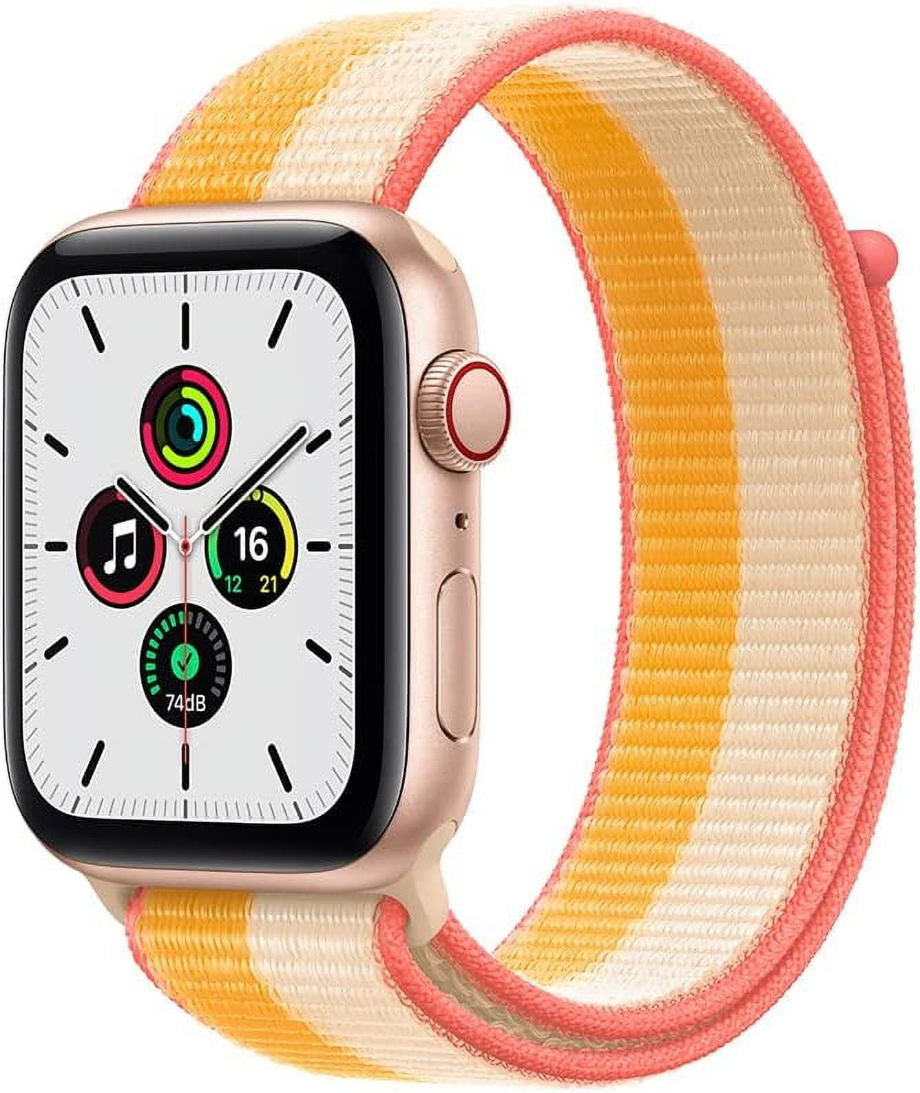 Apple Watch SE 1st Gen, 44mm Gold Aluminum Case, GPS+Cellular 