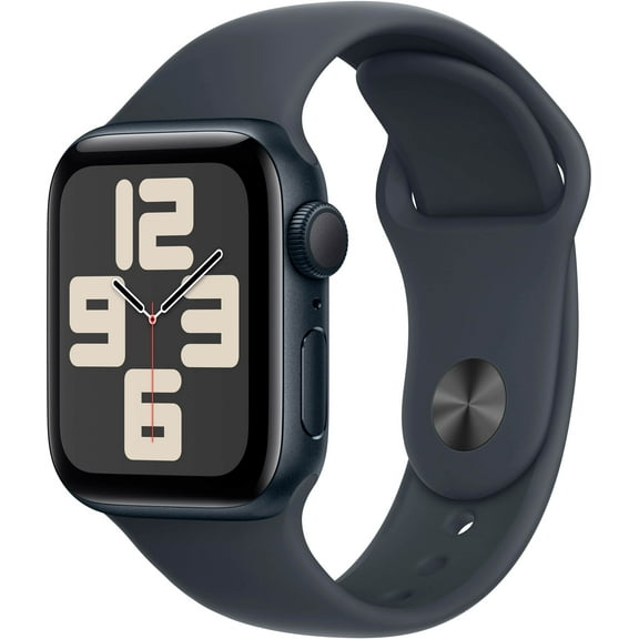 Pre-Owned Apple, A2727U, Watch SE, Smart Watch, (2nd Gen), (GPS + Cellular), 18 Hours Battery Life, Midnight/44mm, 1 Pound, 1