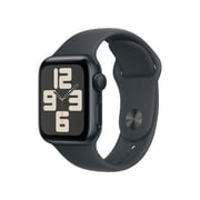 Apple Watch SE (2nd Gen) [GPS 40mm] Smartwatch with Midnight Aluminum Case and Midnight Sport Band - M/L