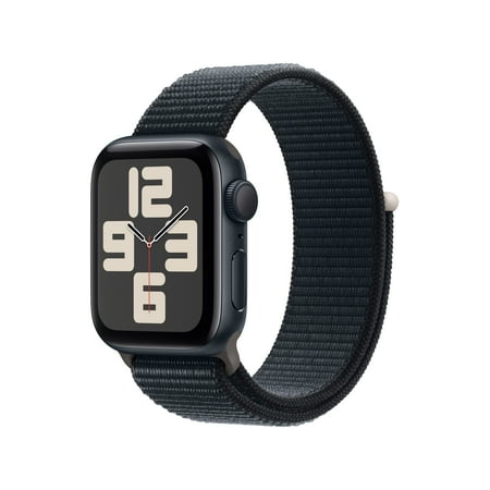 Apple Watch SE 2nd Generation (GPS) 40mm Midnight Aluminum Case with Midnight Sport Loop - Midnight