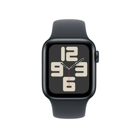 Apple Watch SE 2nd Generation (GPS) 40mm Midnight Aluminum Case with Midnight Sport Band - S/M - Midnight
