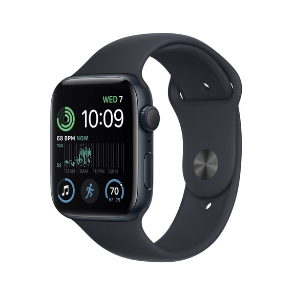 Pre-Owned Apple Watch SE (2nd Gen) GPS 44mm Midnight Aluminum Case with Midnight Sport Band - M/L