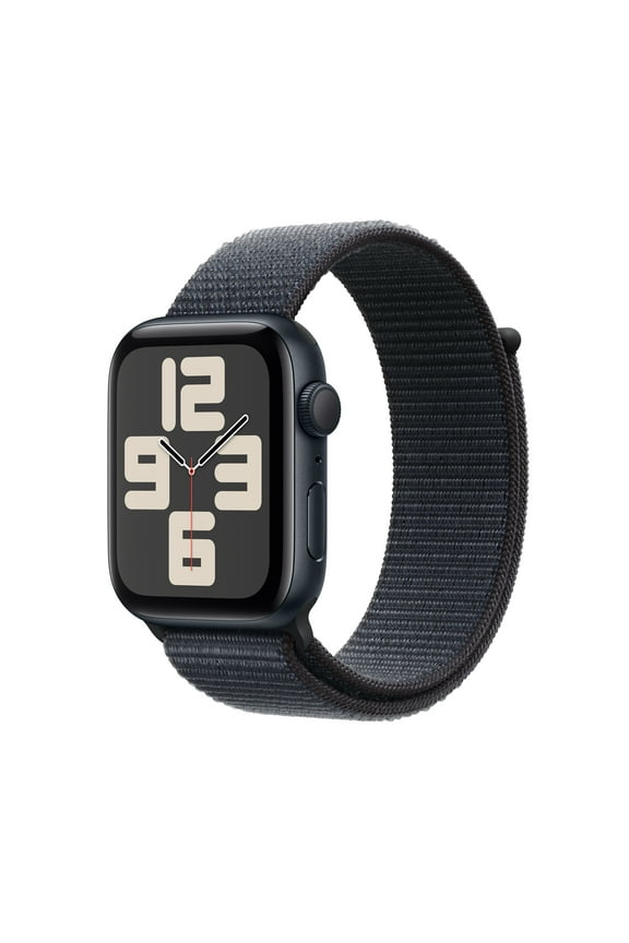 Watch SE (2nd Gen) [GPS 44mm] Smartwatch with Midnight Aluminum Case with Ink Sport Loop