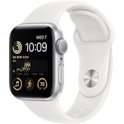 Restored Apple Watch SE 2nd Gen GPS + Cellular 40mm Silver Aluminum Smart Watch