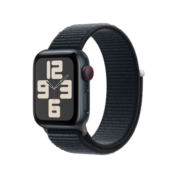 Restored Apple Watch SE (2nd Gen) [GPS + Cellular 40mm] Smartwatch with Midnight Aluminum Case and Midnight Sport Loop. Fitness & Sleep Tracker, Crash Detection, Heart Rate Monitor