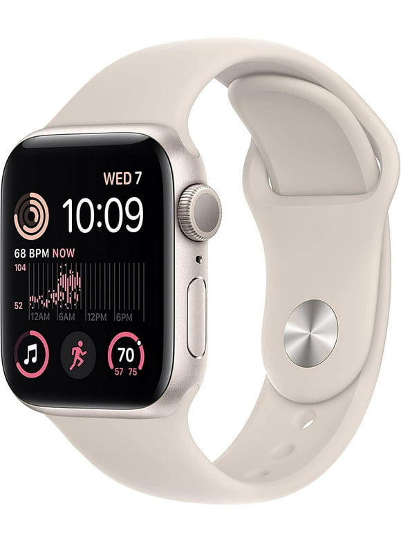 Restored Apple Watch SE 2nd Gen (GPS + Cellular) 40mm Starlight Aluminum (Refurbished)