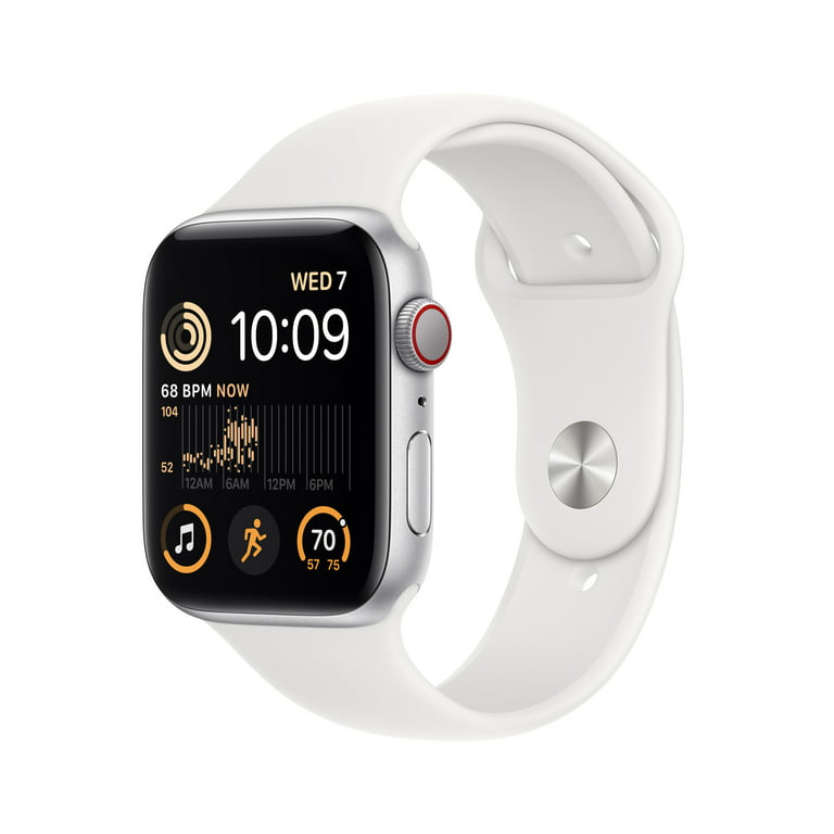 Apple Watch SE (2nd Gen) GPS + Cellular 44mm Silver Aluminum Case