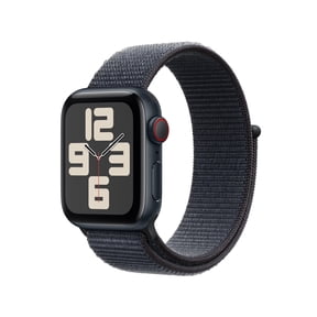 Restored Apple Watch SE (2nd Gen) [GPS + Cellular] Smartwatch with 40mm Midnight Aluminum Case with Ink Sport Loop. Fitness & Sleep Tracker, Crash Detection, Heart Rate Monitor