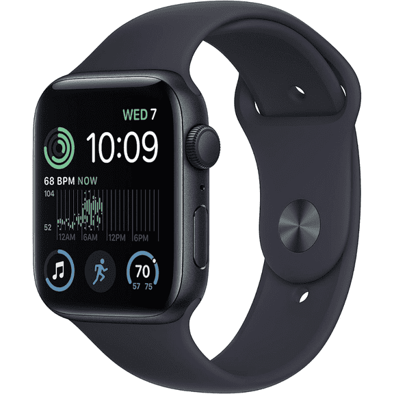 Pre-Owned Apple Watch SE 2nd Generation with GPS, Aluminum Case with Midnight Sport Band, 40mm, 1