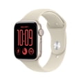 thumbnail image 1 of Apple Watch SE 3 [GPS 44mm] Smartwatch with Starlight Aluminum Case with Sand Sport Band - M/L, 1 of 10