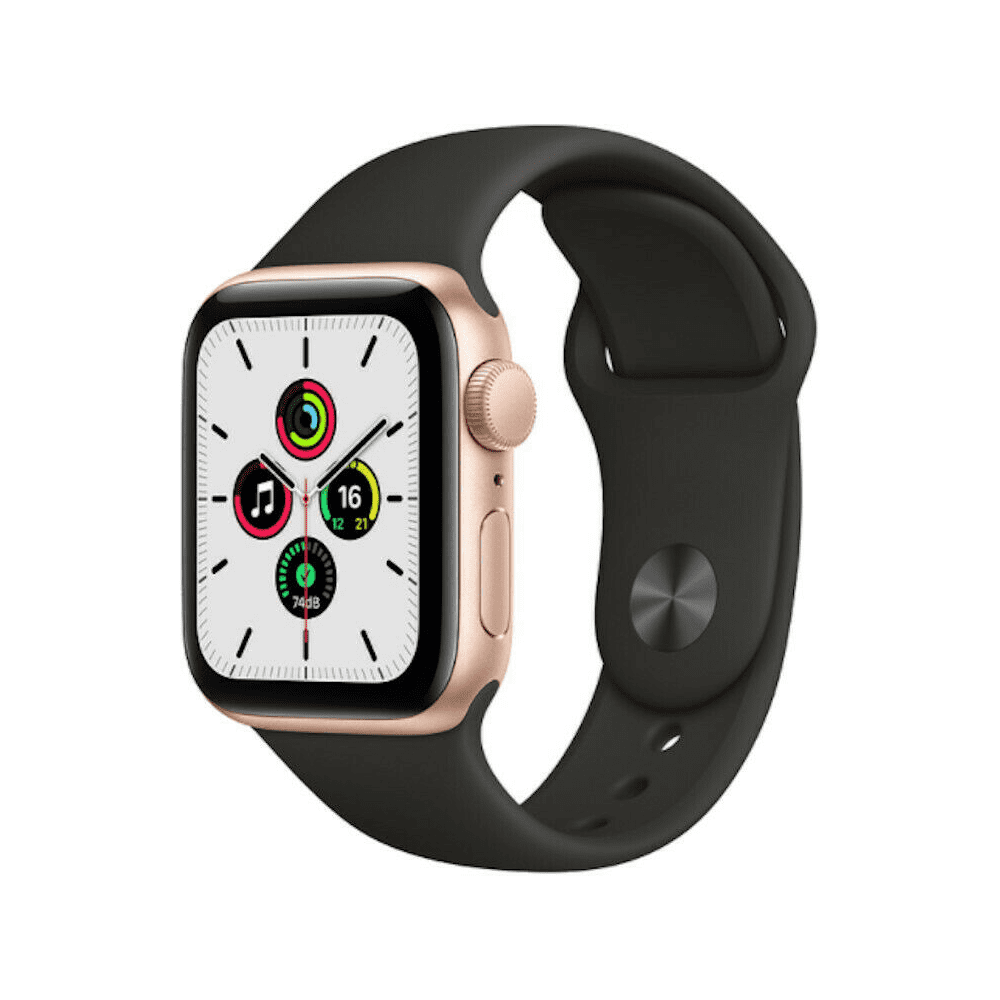Apple Watch SE 40mm Gold Aluminum (GPS) with Black Sport Band