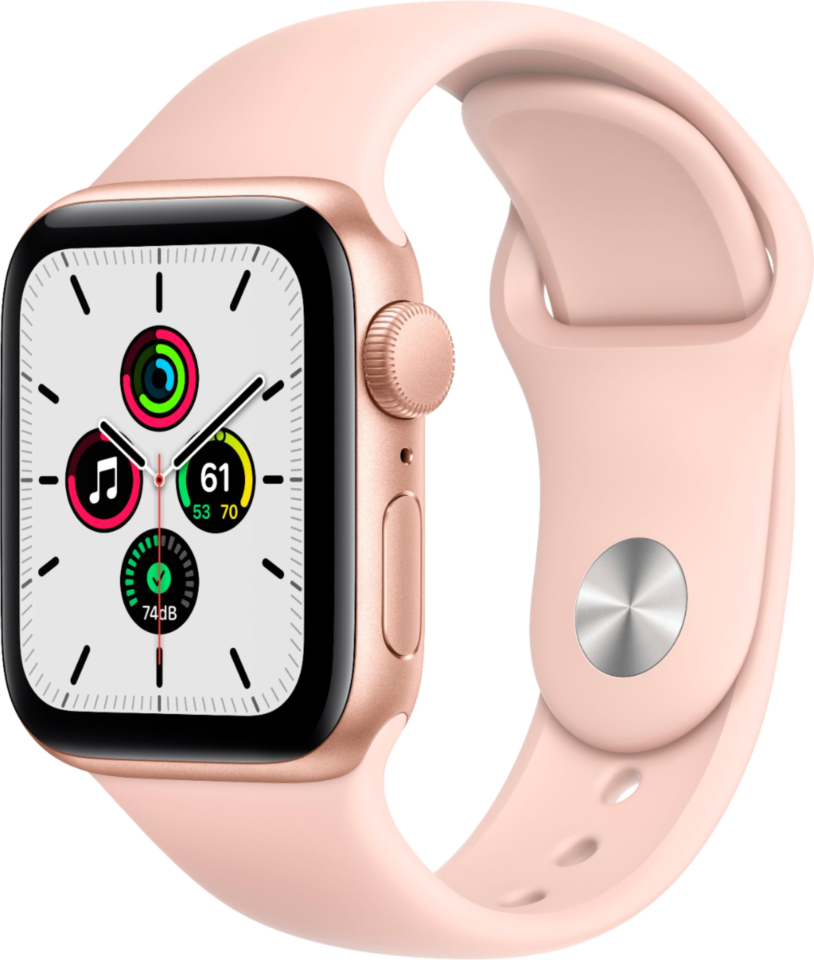 Apple Watch SE 40mm Gold Aluminum - Pink Sport Band MYDN2VC/A