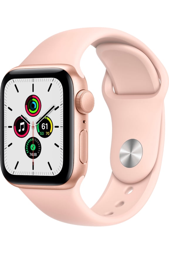 Restored Apple Watch SE 40mm Gold Aluminum - Pink Sport Band MYDN2VC/A