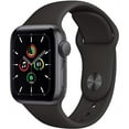 thumbnail image 1 of Pre-Owned Apple Watch SE 40mm Space Gray Aluminum (GPS) with Midnight Blue Sport Band - Used, 1 of 1
