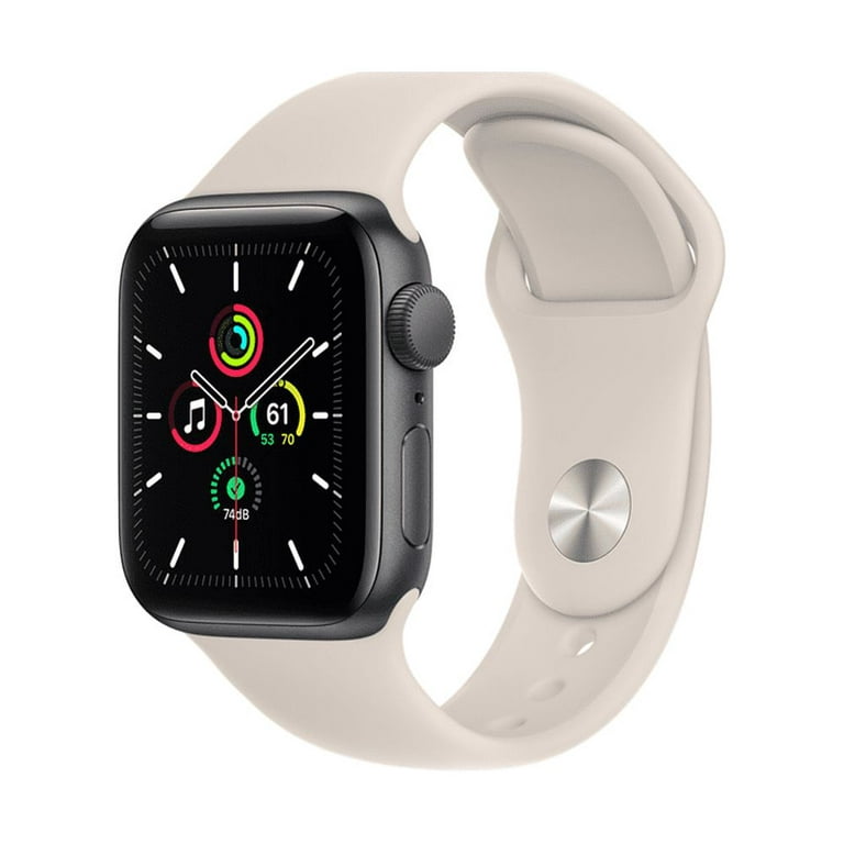 Apple Watch SE 40mm Space Gray Aluminum (GPS) with Starlight Sport