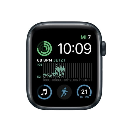 Apple Watch SE (GPS) - 2nd generation - 44 mm - midnight aluminum - smart watch - 32 GB - Wi-Fi, Bluetooth - 1.16 oz - demo