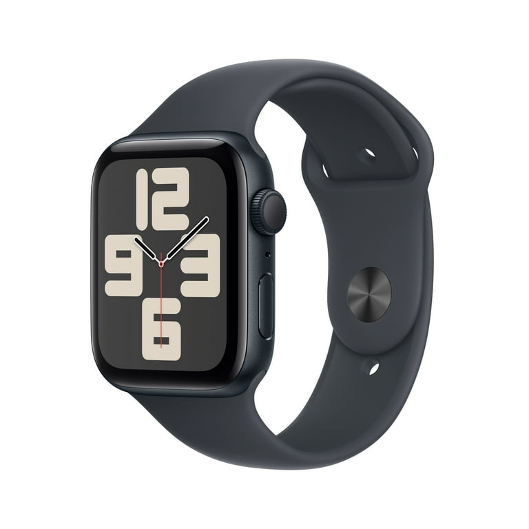 Apple Watch SE GPS 44mm with Midnight Aluminum Case & Sport Band, M/L Apple Watch SE GPS 44mm with Midnight Aluminum Case & Sport Band, M/L