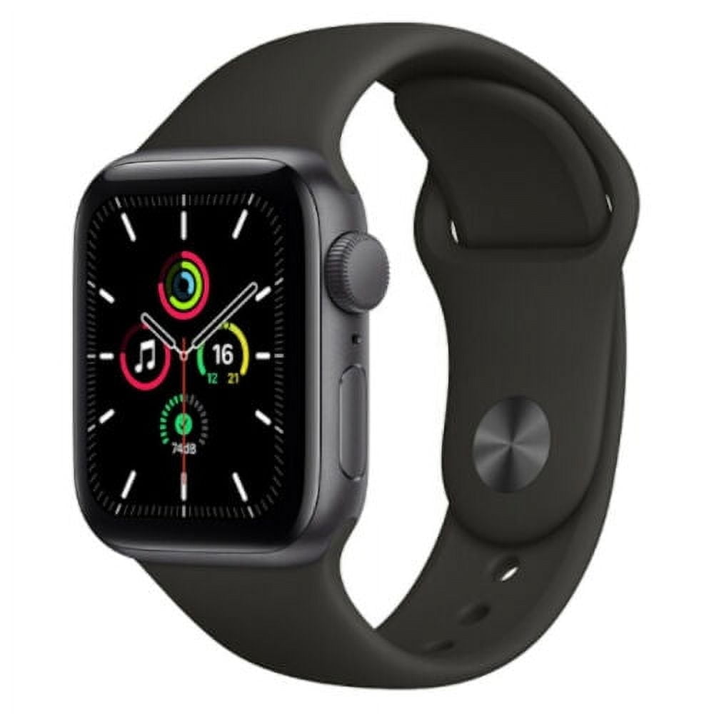Pre-Owned Apple Watch SE GPS + Cellular 44 mm Space Gray Aluminium Black Sport Band - Good