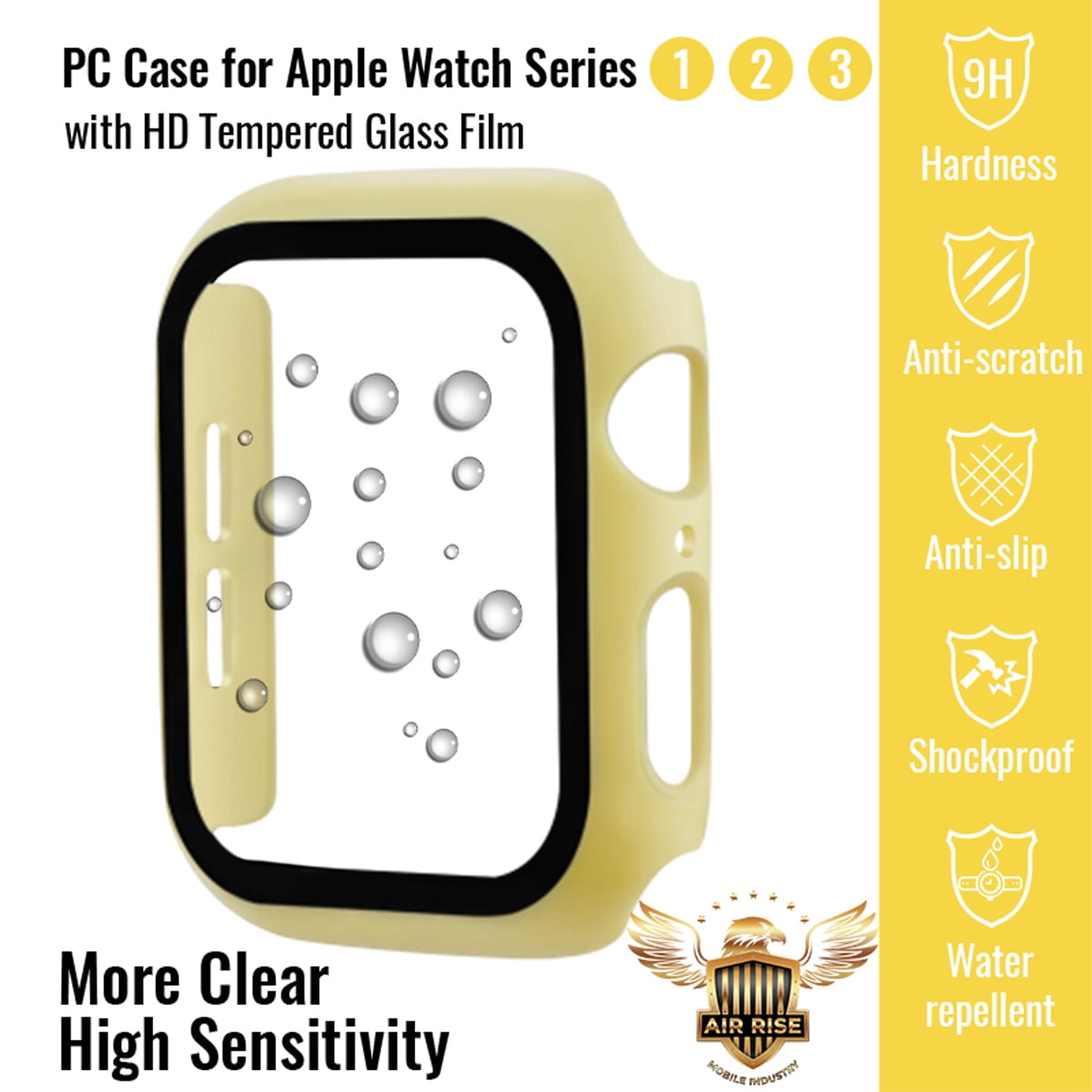 Apple Watch SE Series 6/5/4/3/2/1/SE Compatible Air Rise Case with PET