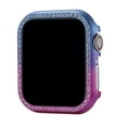 thumbnail image 1 of for Apple Watch Series 10 46mm, Glitter Diamond Glossy Bumper, Bling Rhinestone Hard PC Protective Cover for Women Girl Compatible with iWatch Series 10 46mm Accessories,Blue/Red, 1 of 8
