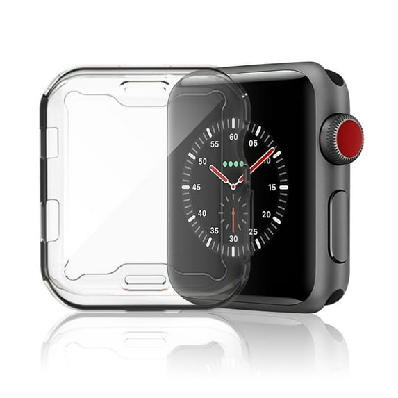 for Apple Watch Series 10 46mm Screen Protector Case, PC Hard Cover with Tempered Glass Film Ultra-Thin Slim Fit Scratch Resistant Protective Bumper for iWatch 46mm Accessories, Clear