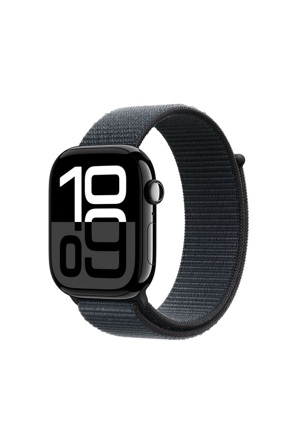 Watch Series 10 GPS 46mm Jet Black Aluminum Case with Ink Sport Loop