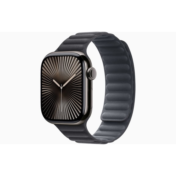 Restored Apple Watch Series 10 GPS + Cellular 46MM Slate Titanium Case with Black Magnetic Link Band