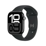 Apple Watch Series 10 GPS + Cellular 46mm Jet Black Aluminum Case with Black Sport Band - Big Discount Deal