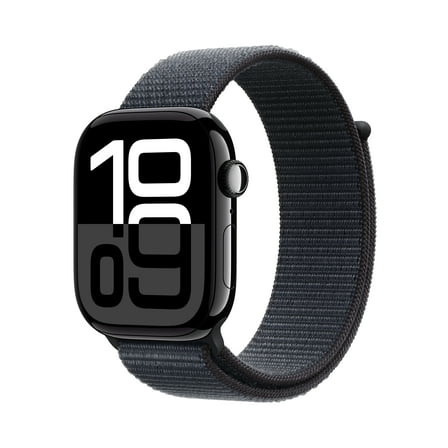Watch Series 10 GPS + Cellular 46mm Jet Black Aluminum Case with Ink Sport Loop